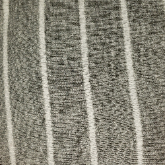 BCBG long Sleeve Gray and White Striped Top. Size Small. - Picture 6 of 6